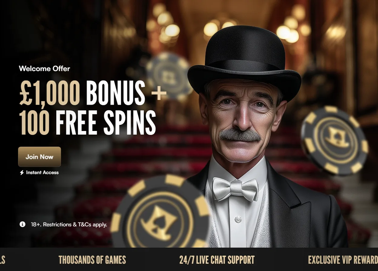 Harry Casino — 100% hasta 1.000 € + 100 giros gratis